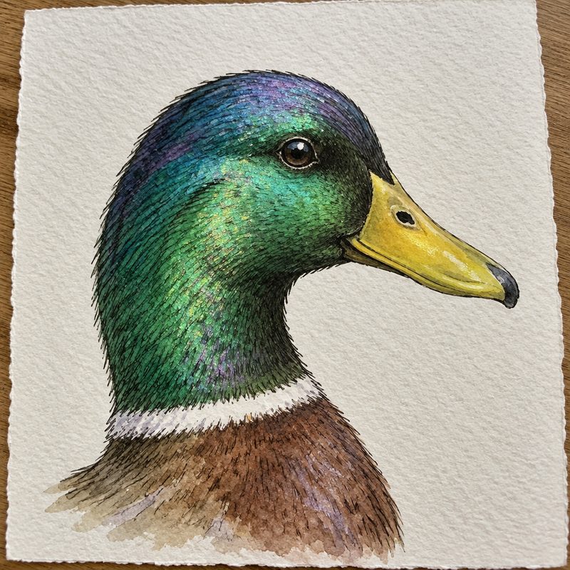 Mallard Drake Head