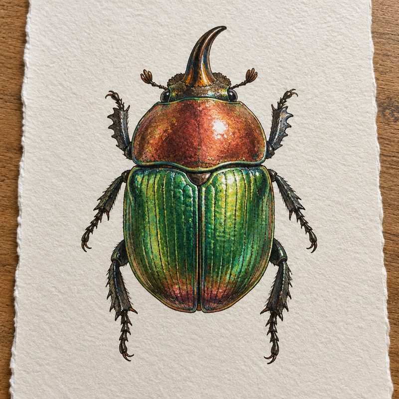 Rainbow Scarab Beetle